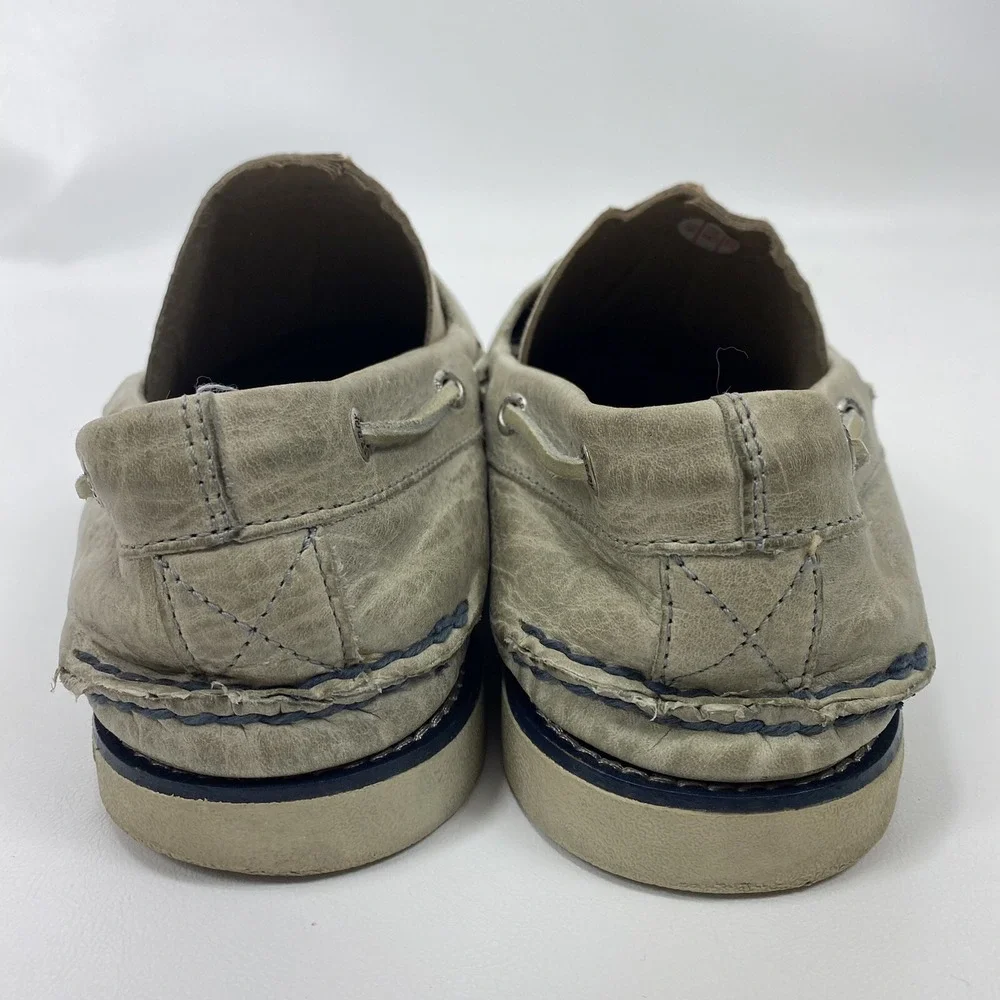 Sperry Men's‎ Gold Cup Grey Leather Welt Boat Shoes Size: 11.5 M